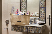 Load image into Gallery viewer, Jute storage baskets empty for kids toys closet organizer shoes clothing picnics patio easter