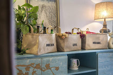 Load image into Gallery viewer, Jute storage baskets empty for kids toys closet organizer shoes clothing picnics patio easter