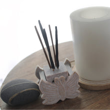 Load image into Gallery viewer, SAVON Stone Incense Holder for Stick Cones Frankincense Palo Santo Butterfly